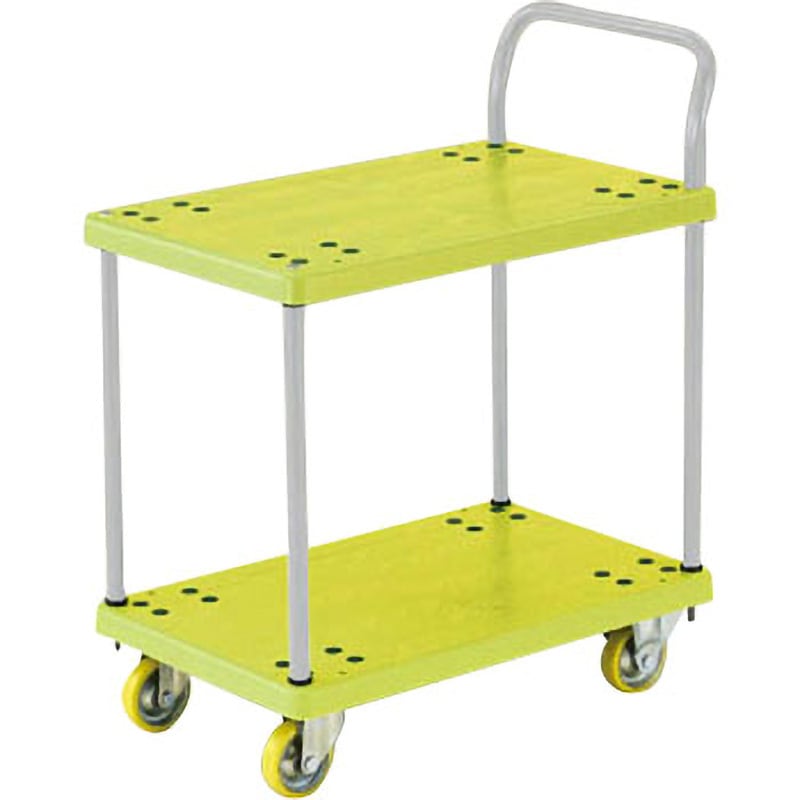 TP-E704 帯電防止性樹脂運搬車グランカート(片袖2段タイプ) TRUSCO 荷台幅468mm荷台奥行718mm  TP-E704