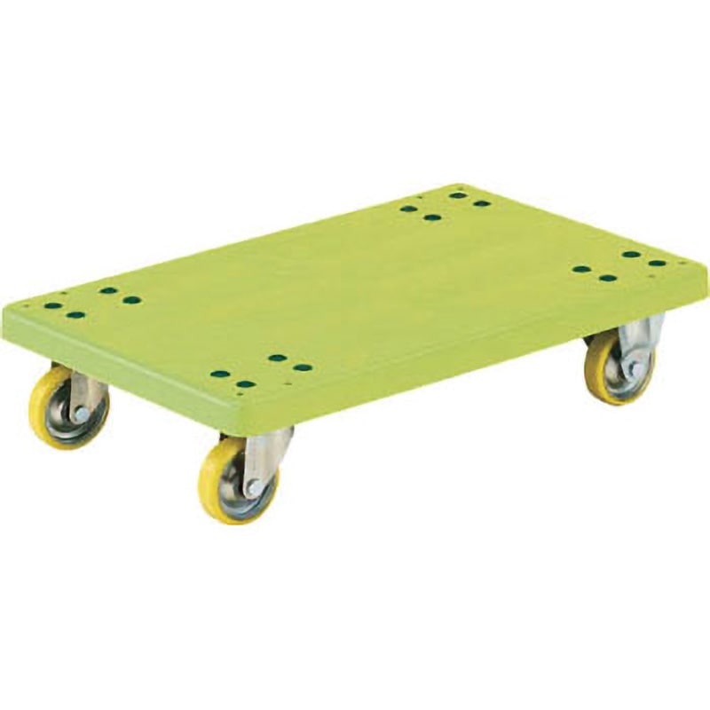 TP-E715 帯電防止性樹脂製平台車グランカート TRUSCO 自在 固定 完成品 荷台寸法718×468mm 1台 TP-E715