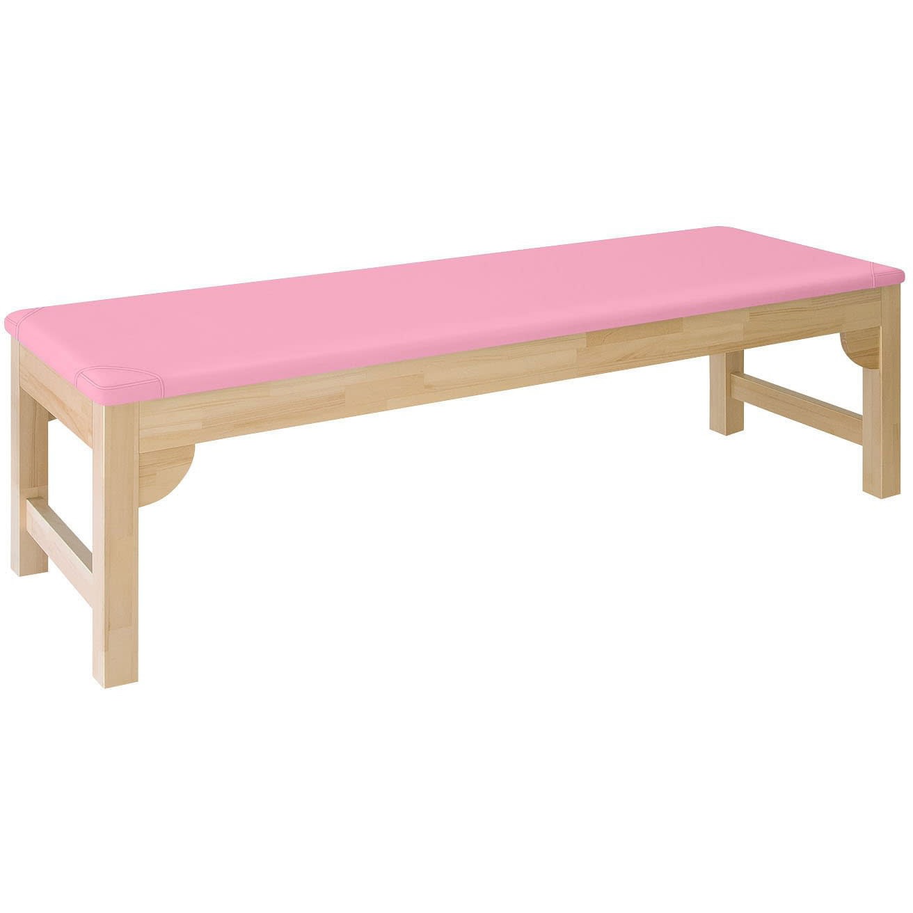 TB-743(60X180X60CM) 木製診察台 ビニルレザーピンク TB-743 60X180X60CM 1台 高田ベッド製作所 【通販モノタロウ】