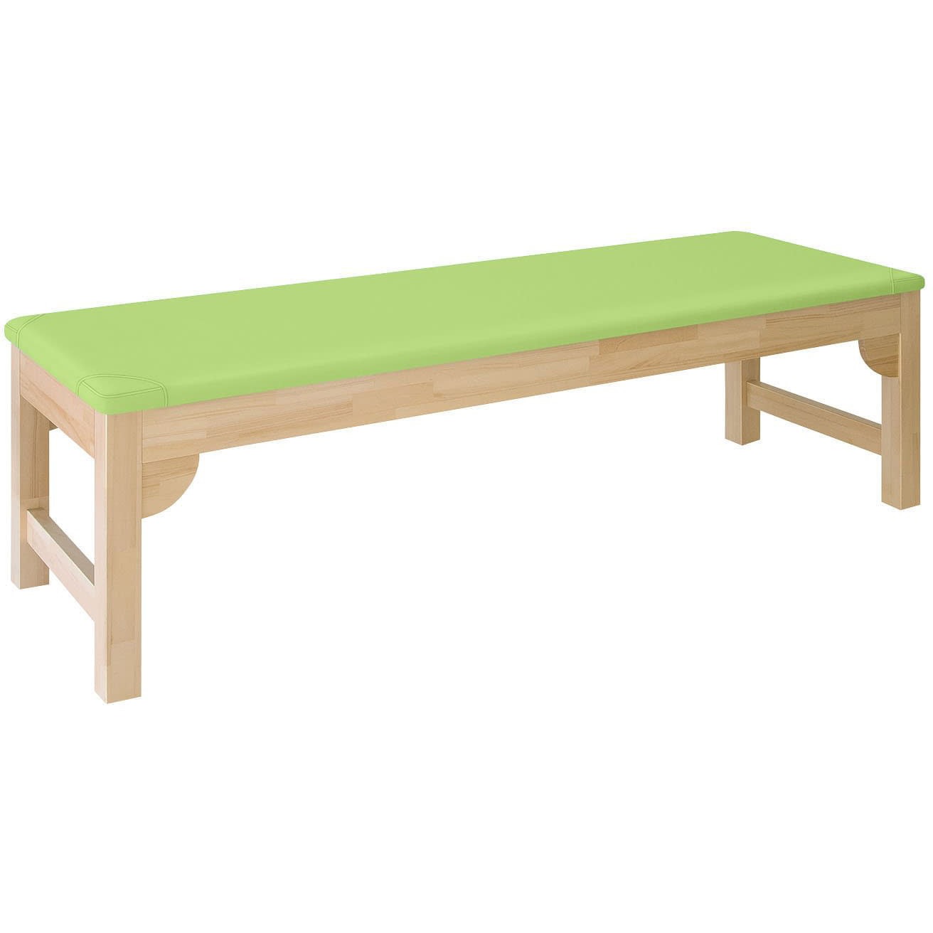 TB-743(70X190X55CM) 木製診察台 ビニルレザーライムグリーン TB-743 70X190X55CM 1台 高田ベッド製作所 【通販モノタロウ】