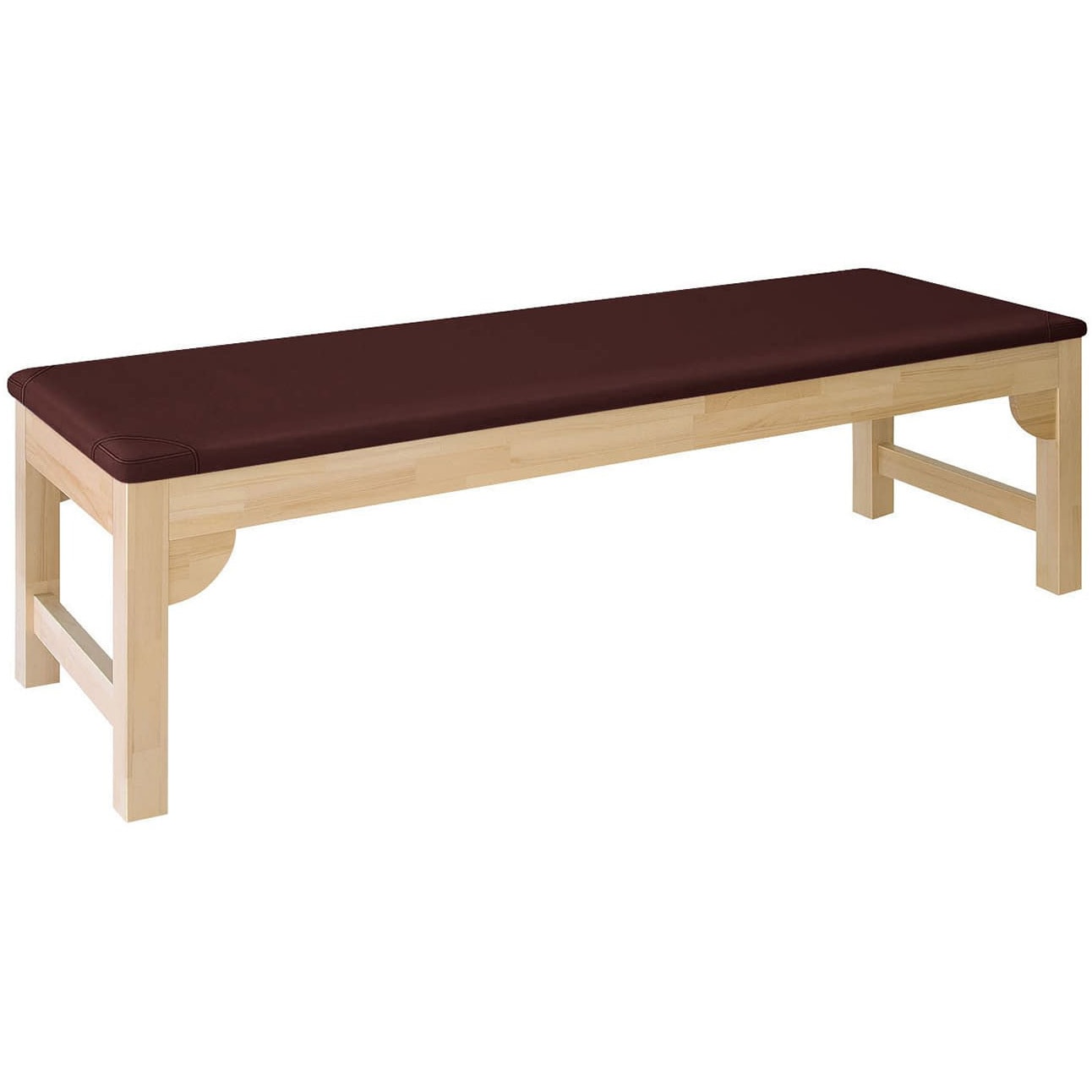 TB-743(60X180X55CM) 木製診察台 ビニルレザー茶 TB-743 60X180X55CM 1台 高田ベッド製作所 【通販モノタロウ】