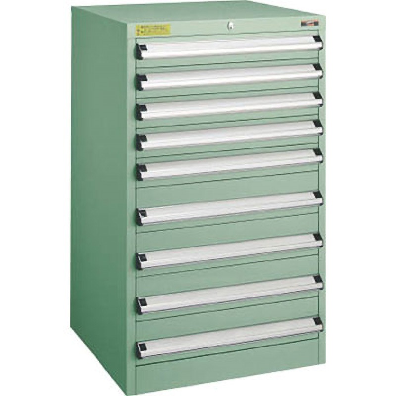 VE6S-1006 中量キャビネットVE6S型(3ロック安全機構) TRUSCO グリーン 最大積載量900kg 外寸法600×550×1000mm