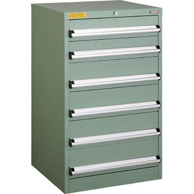 VE6S-1007 中量キャビネットVE6S型(3ロック安全機構) TRUSCO グリーン 最大積載量900kg 外寸法600×550×1000mm