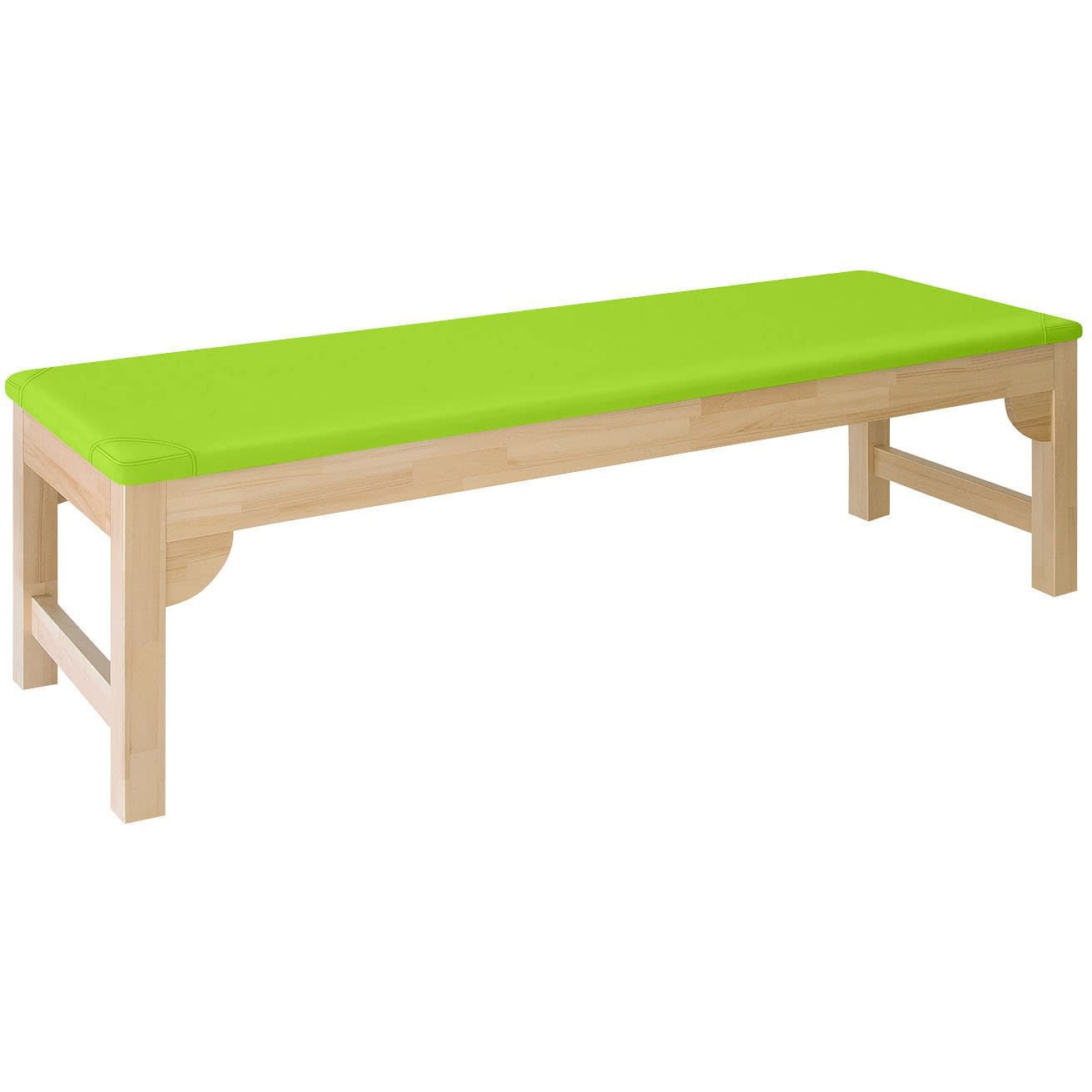 TB-743(60X180X60CM) 木製診察台 ビニルレザー抹茶 TB-743 60X180X60CM 1台 高田ベッド製作所 【通販モノタロウ】