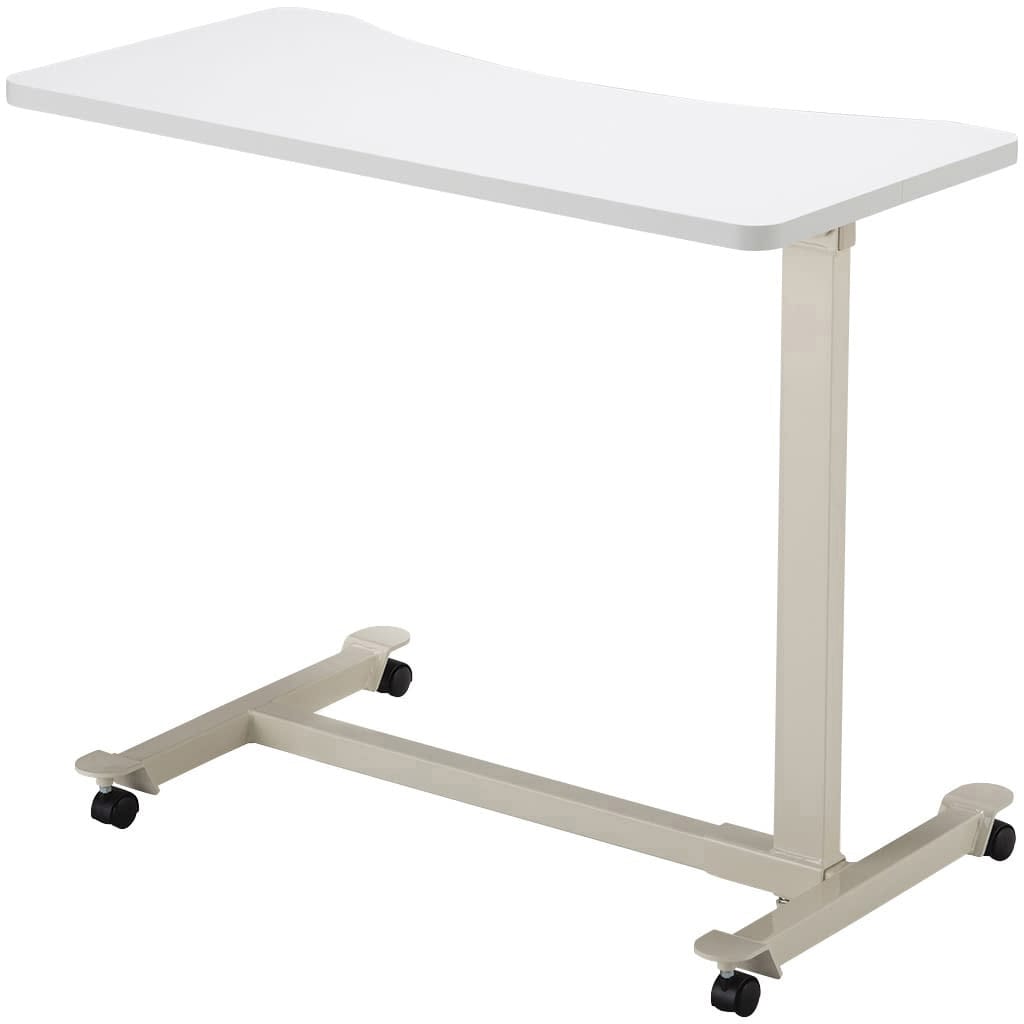 TB-BST-0265(キャスター) エコノミーベッドサイドテーブル ホワイト TB-BST-0265 キャスター 1台 高田ベッド製作所 【通販モノタロウ】