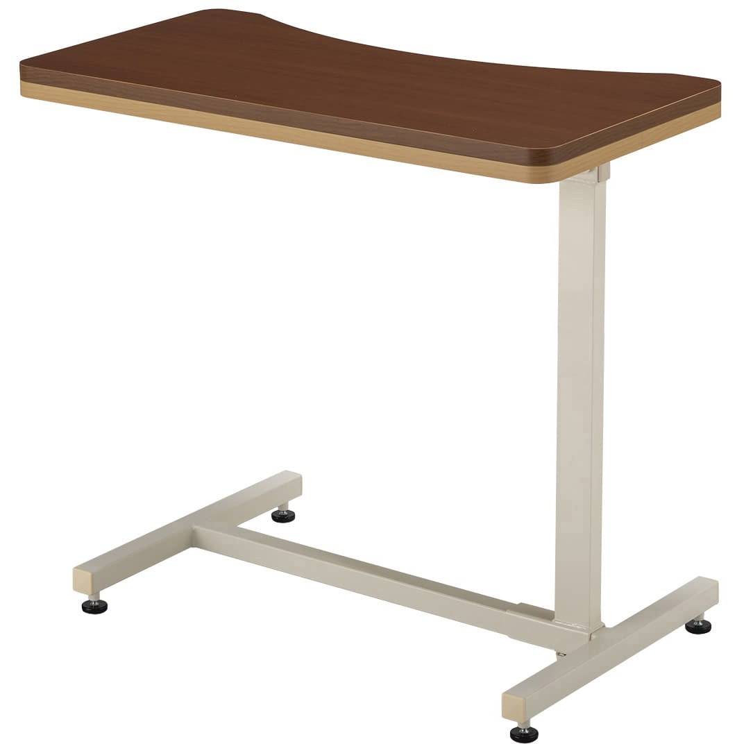 TB-BST-0170(アジャスター) エコノミーベッドサイドテーブル ブラウン TB-BST-0170 アジャスター 1台 高田ベッド製作所 【通販モノタロウ】