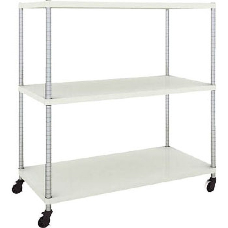 PER-4463-U125-W フェニックスラック(ウレタン車輪付) TRUSCO 均等耐荷重150kg/段 棚段数3 幅1200mm  PER-4463-U125-W 37,687円