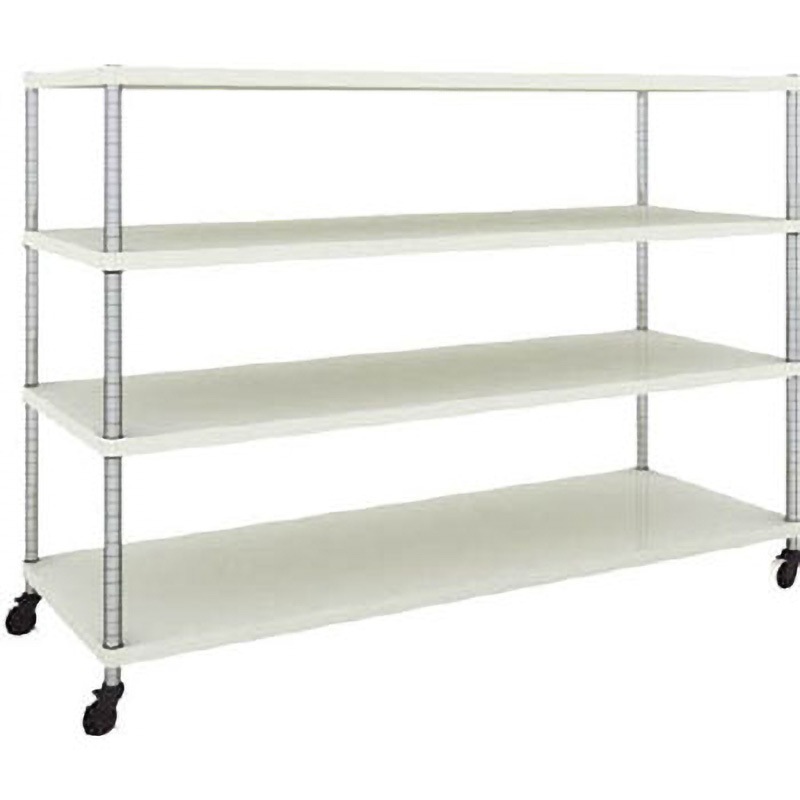 PER-4664-U125-W フェニックスラック(ウレタン車輪付) TRUSCO 均等耐荷重150kg/段 棚段数4 幅1800mm  PER-4664-U125-W