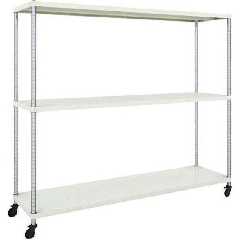PER-5643-U125-W フェニックスラック(ウレタン車輪付) TRUSCO 均等耐荷重150kg/段 棚段数3 幅1800mm  PER-5643-U125-W 43,788円