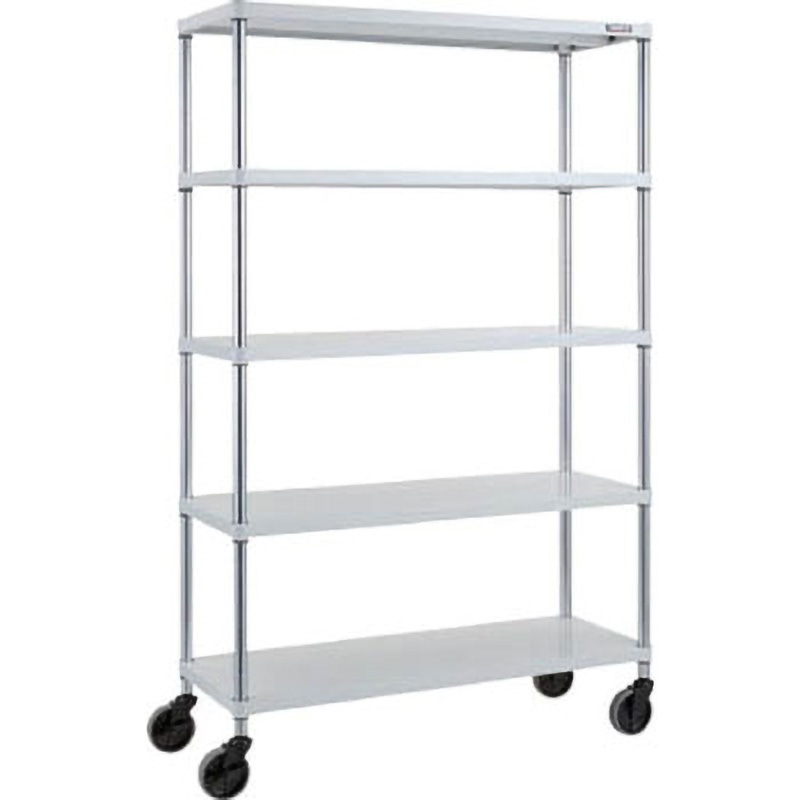 PER-6445-U125-W フェニックスラック(ウレタン車輪付) TRUSCO 均等耐荷重150kg/段 棚段数5 幅1200mm  PER-6445-U125-W