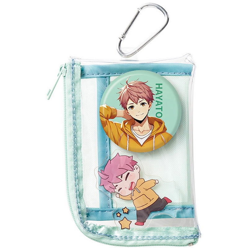 TP-0040-003 メッシュポケットクリアミニポーチ(カラビナ付) MARKLESS