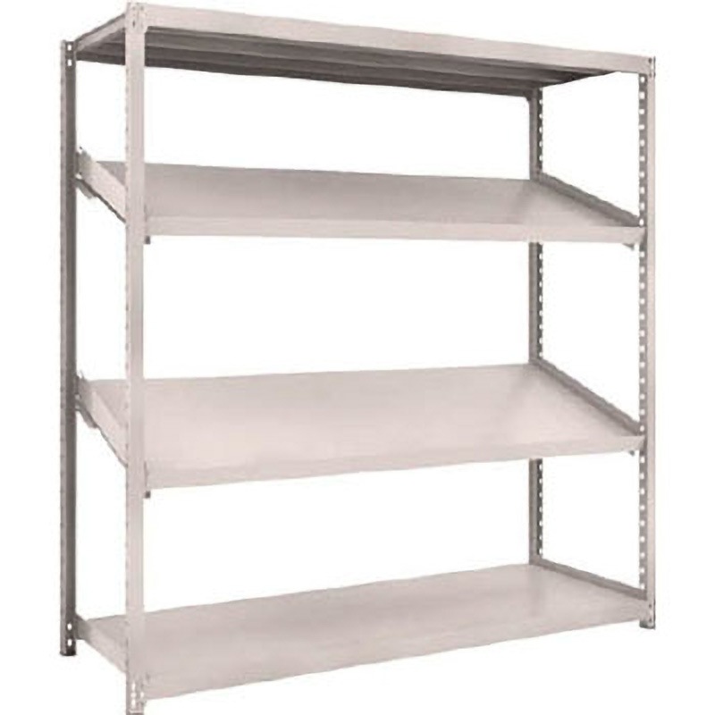 M2-6664K2 軽中量ボルトレス棚M2型 単体型(200kgタイプ、高さ1800mm、4段うち傾斜2段タイプ、前あたり付) 1セット TRUSCO 【通販モノタロウ】