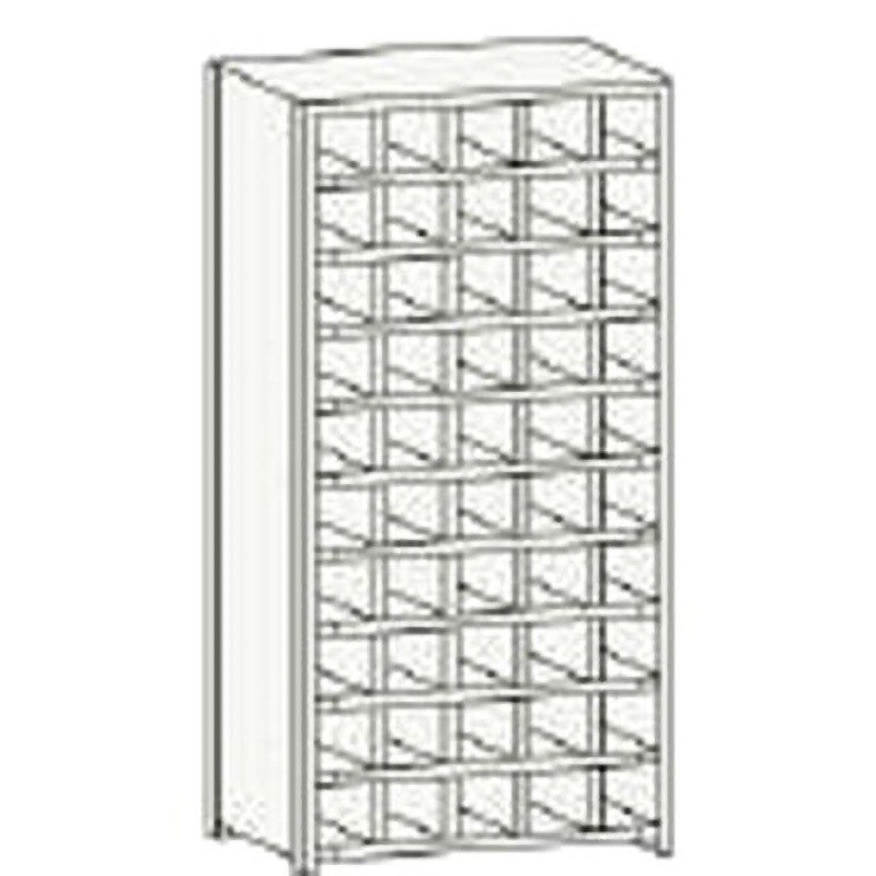 KB-5100 区分棚KB型(ボルト式、コボレ止め付・100kgタイプ・間口875mm) TRUSCO 5列・10段タイプ 高さ1802mm