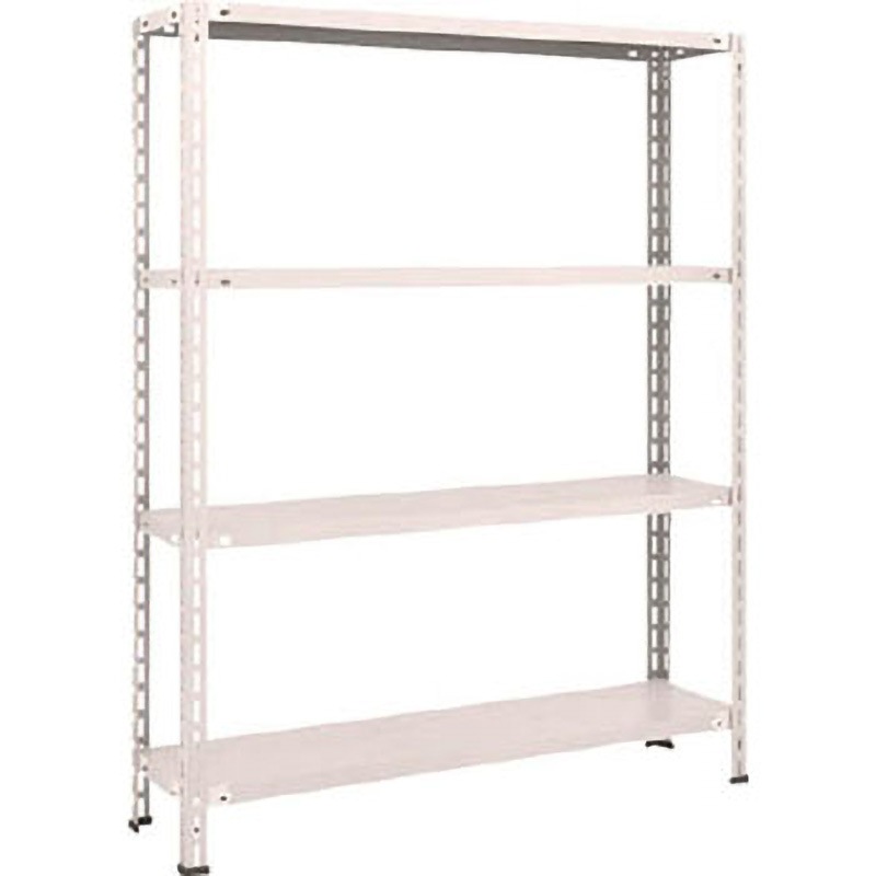 L54V-14 軽量棚L型タイプ(開放型・80kgタイプ、高さ1500mm) TRUSCO グレー色 荷重400kg 間口1215mm奥行315mm  L54V-14