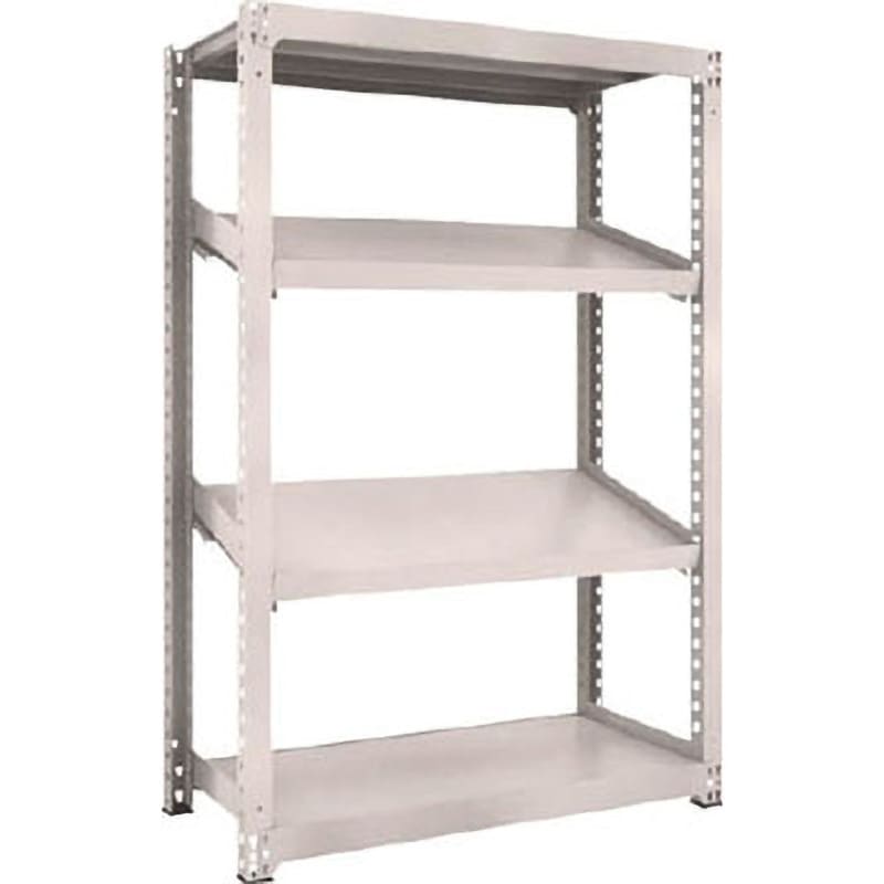 M3-6464K2 中量ボルトレス棚M3型(300kgタイプ、高さ1800mm、4段うち傾斜2段、前あたり付) TRUSCO グレー色 間口1261mm奥行581mm  M3-6464K2