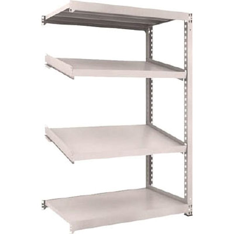 M3-6474K2B 中量ボルトレス棚M3型(300kgタイプ、高さ1800mm、4段うち傾斜2段、前あたり付) TRUSCO スチール グレー色 間口1200mm奥行731mm  M3-6474K2B 33,787円