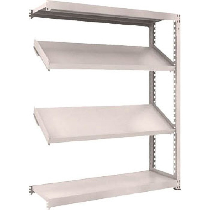 M3-6554K2B 中量ボルトレス棚M3型(300kgタイプ、高さ1800mm、4段うち傾斜2段、前あたり付) TRUSCO スチール グレー色 間口1500mm奥行481mm  M3-6554K2B 30,537円