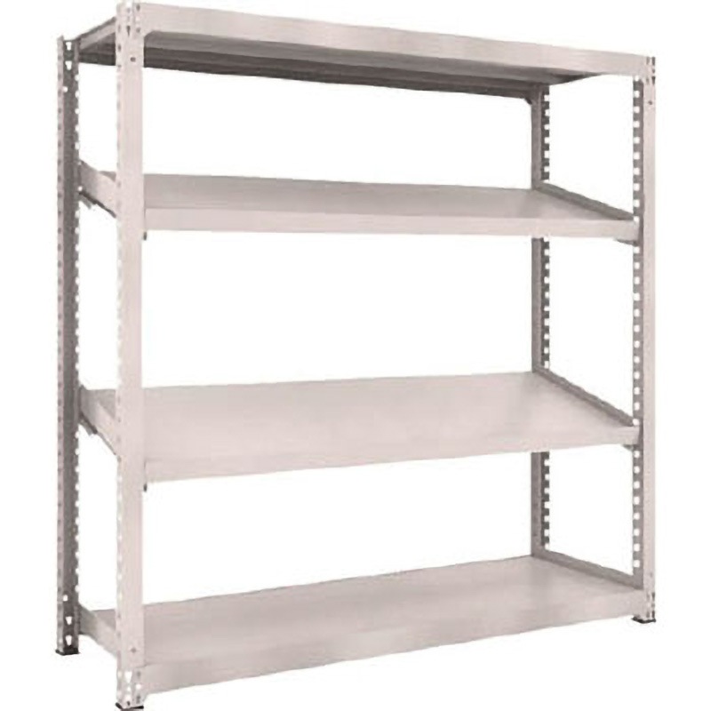 M3-6664K2 中量ボルトレス棚M3型(300kgタイプ、高さ1800mm、4段うち傾斜2段、前あたり付) TRUSCO グレー色 間口1861mm奥行581mm  M3-6664K2