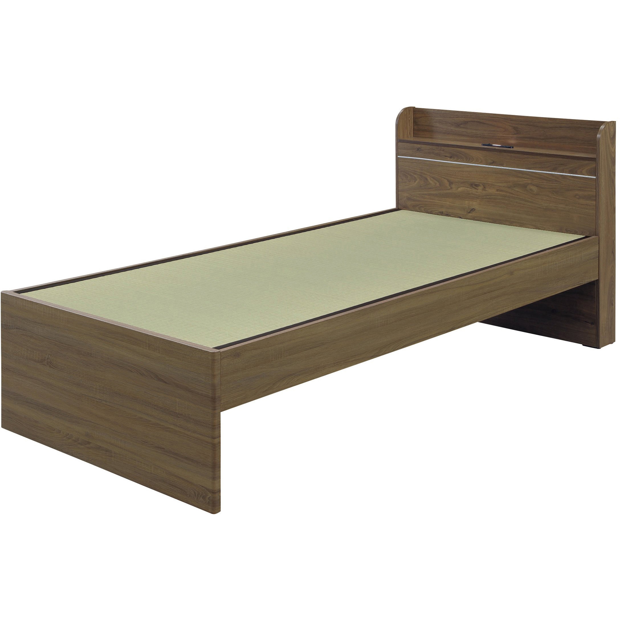 SH-24-0225-BR 小春 畳ベッド(イ草)  シングルサイズ ベッドフレーム ホームテイスト 寸法99×2085×80cm  SH-24-0225-BR