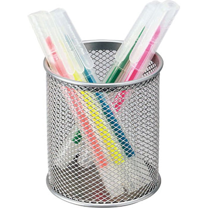 ペンスタンド 丸型 モノタロウ シルバー色 - 【通販モノタロウ】