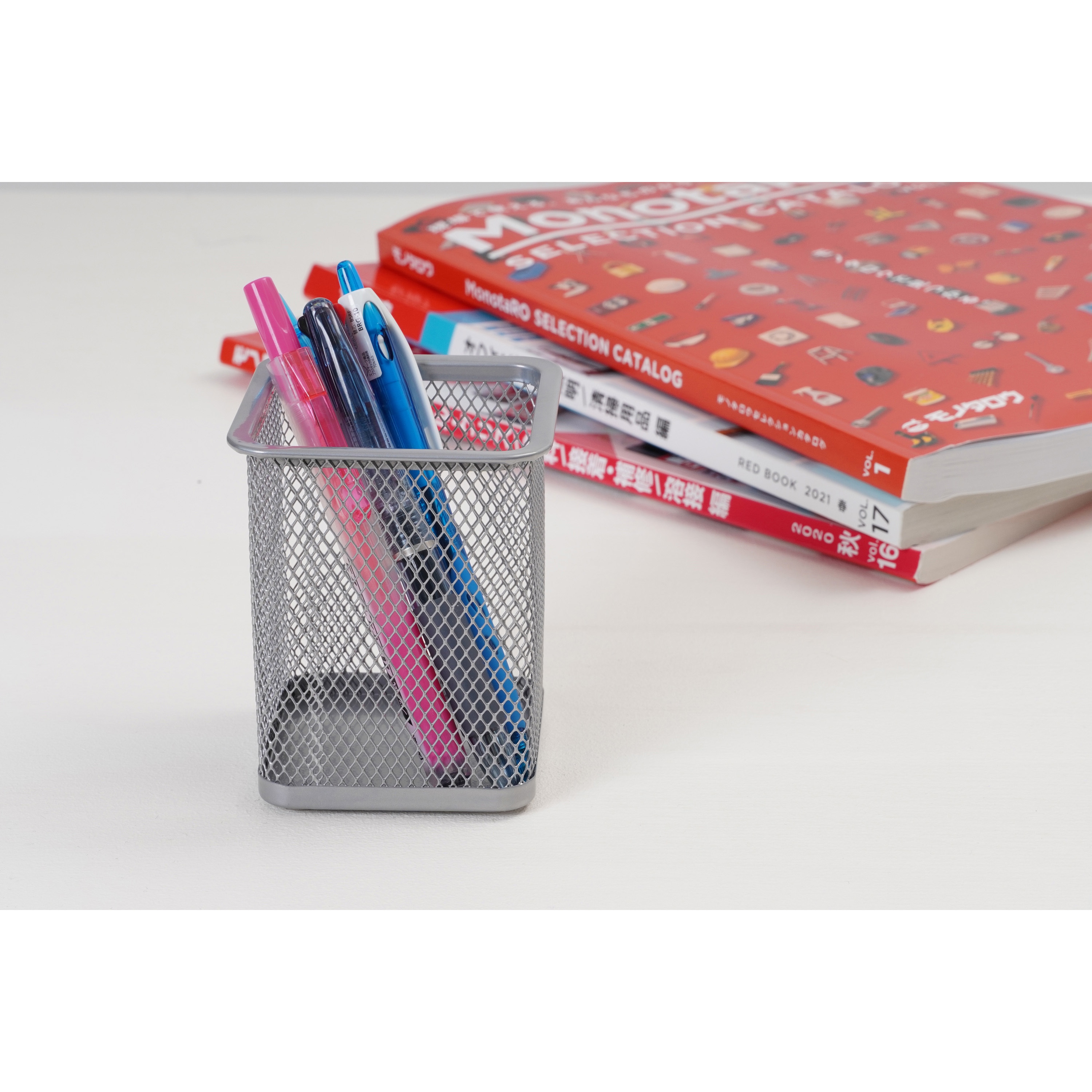 ペンスタンド 角型 モノタロウ シルバー色 - 【通販モノタロウ】