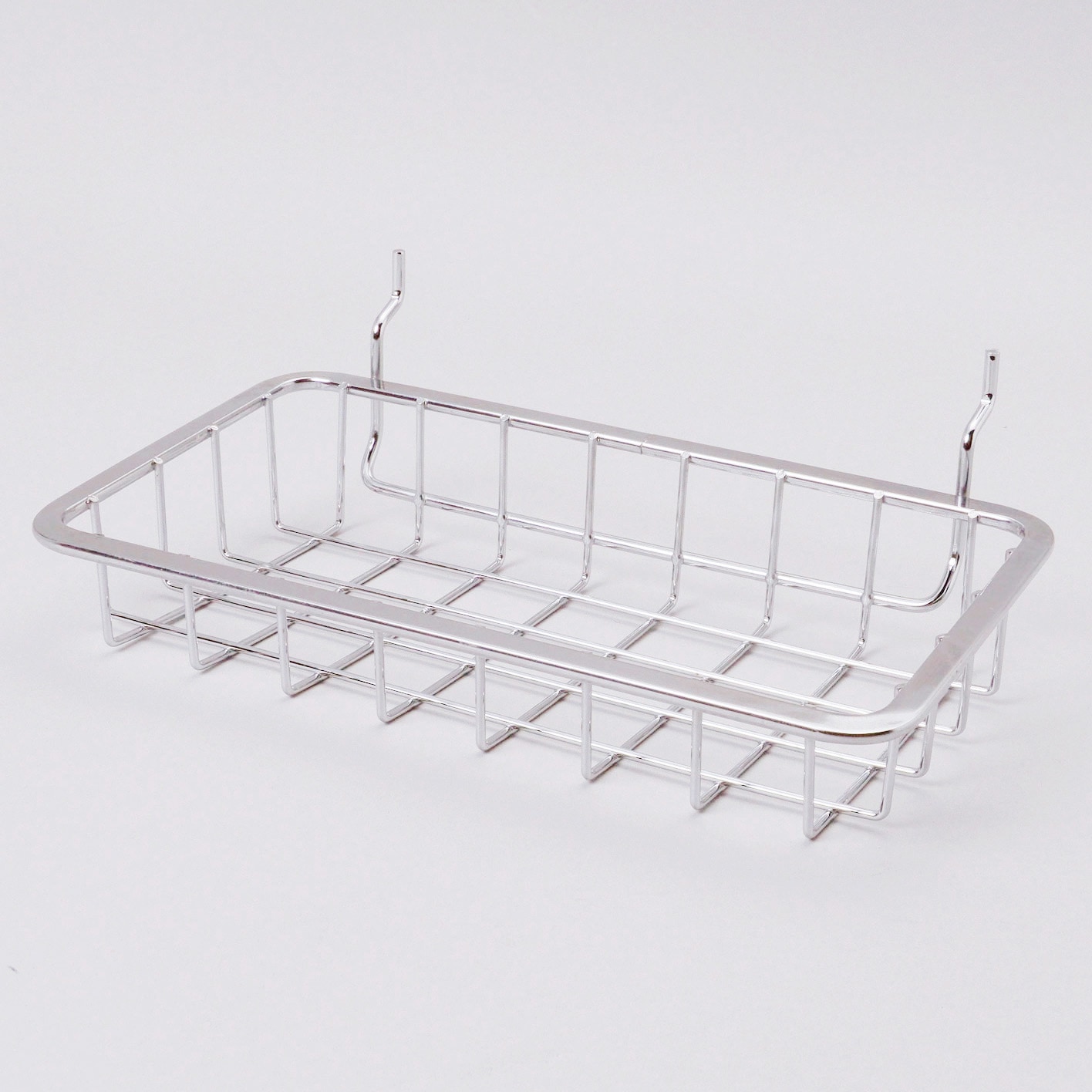 PBTA-20 パンチングボード用棚 光 スチール/クロームメッキ仕上げ 寸法 
