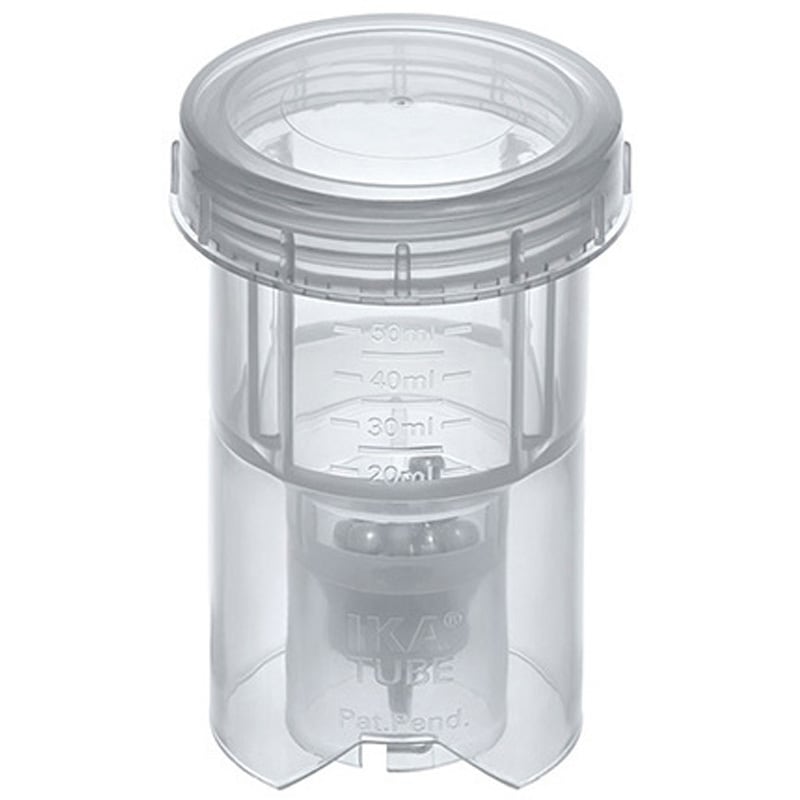 BMT-50-S ボールミルタイプ粉砕チューブ 10本入 IKA 容量15-50mL 追加棚板