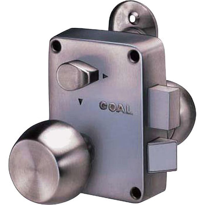 P-4350 面付箱錠 4350 握り玉 GOAL(ゴール) 6本ピンシリンダー P-4350 面付箱錠 4350 握り玉 GOAL(ゴール) 6本ピンシリンダー
