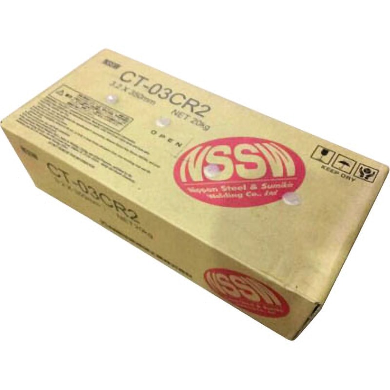 CT-03CR2 3.2×350 耐候性・被覆アーク溶接棒 CT-03CR2 日鉄溶接工業(旧日鉄住金) 棒径3.2mm棒長350mm 1箱(20kg) 13,665円