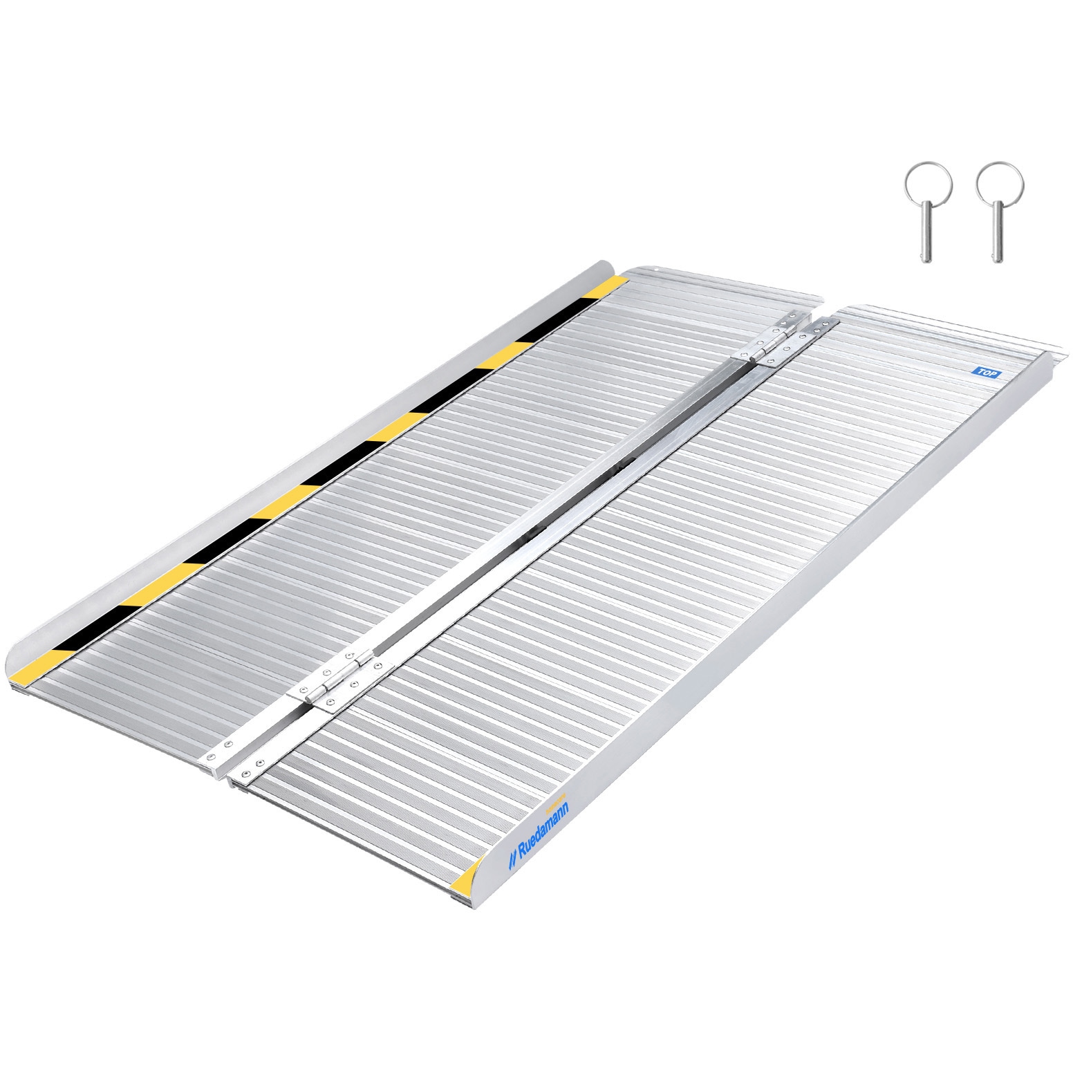 MR607-4 車椅子スロープ アルミスロープ 折り畳み式 1個 Ruedamann