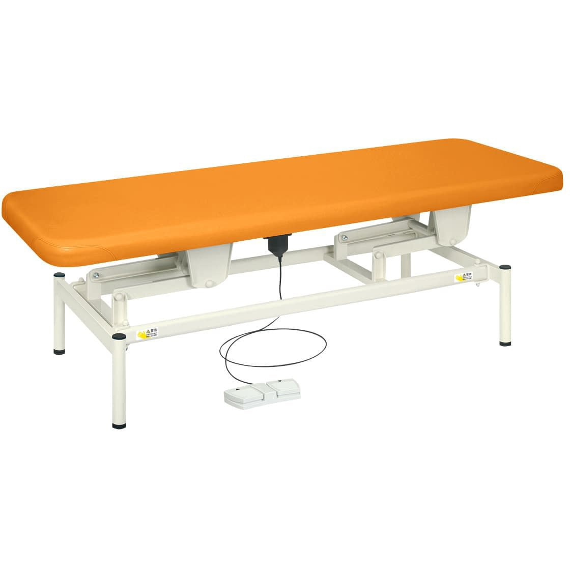 TB-1344(70X180X45-81 電動診察台 ビニルレザーオレンジ TB-1344 70X180X45-81 1台 高田ベッド製作所 【通販モノタロウ】