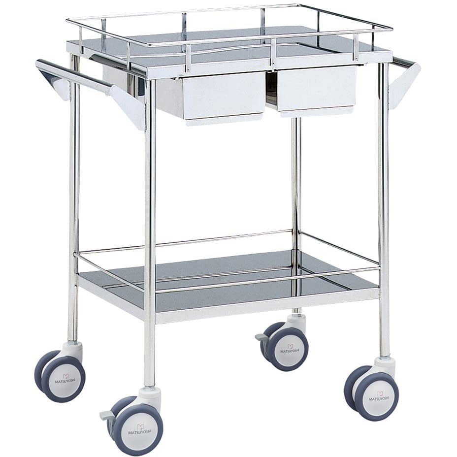 MY-1041(600X450X800) マツヨシ回診車 引出付 MY-1041 600X450X800 1台 松吉医科器械 【通販モノタロウ】