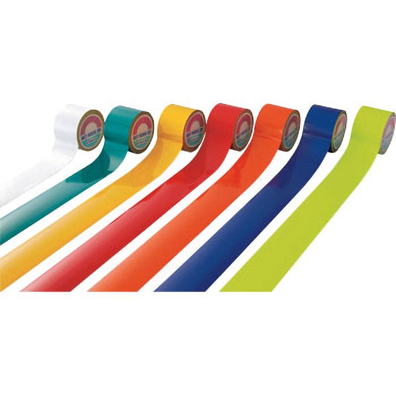 265014 反射テープ 日本緑十字社 レッド色 幅50mm長さ10m 1巻 - 【通販