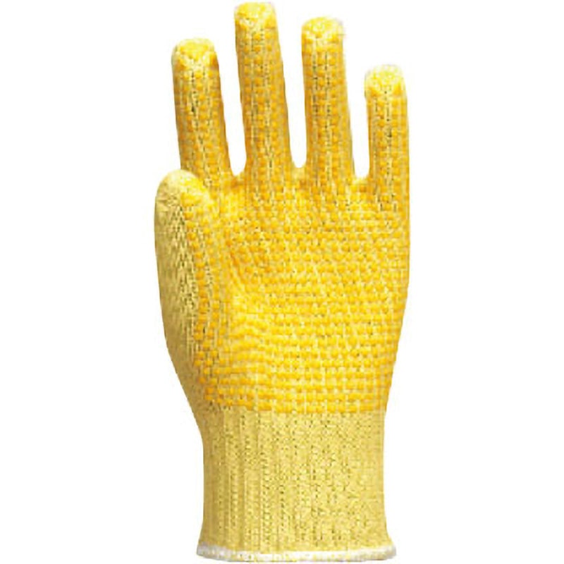 K-300-M 耐切創手袋 K-300ケブラー(R)軍手 トワロン(TOWA/東和コーポレーション) 7ゲージ 塩ビ樹脂ドット 手のひらコーティング サイズM 1セット(10双)