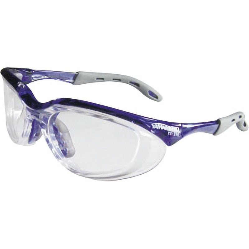 YS-390 PET-AF NVY 二眼型セーフティグラス 山本光学 クリア - 【通販
