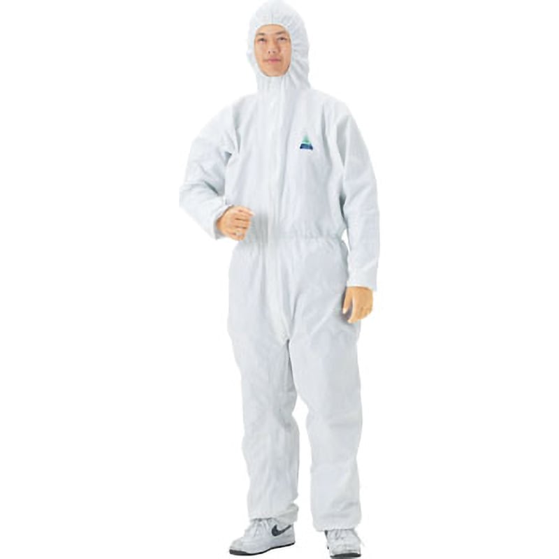 68723 不織布保護ツナギ服 クリーンガードA40 日本製紙クレシア つなぎ