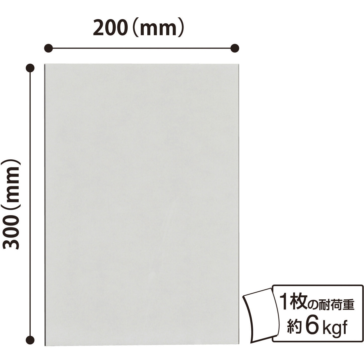 マグエックス マグネット粘着付シート強力タイプ ちぎれーる 200×300