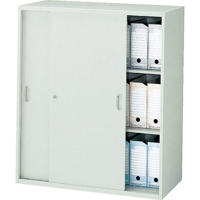 NW-0911H-AW スチール引違い書庫 NW ナイキ ウォームホワイト色