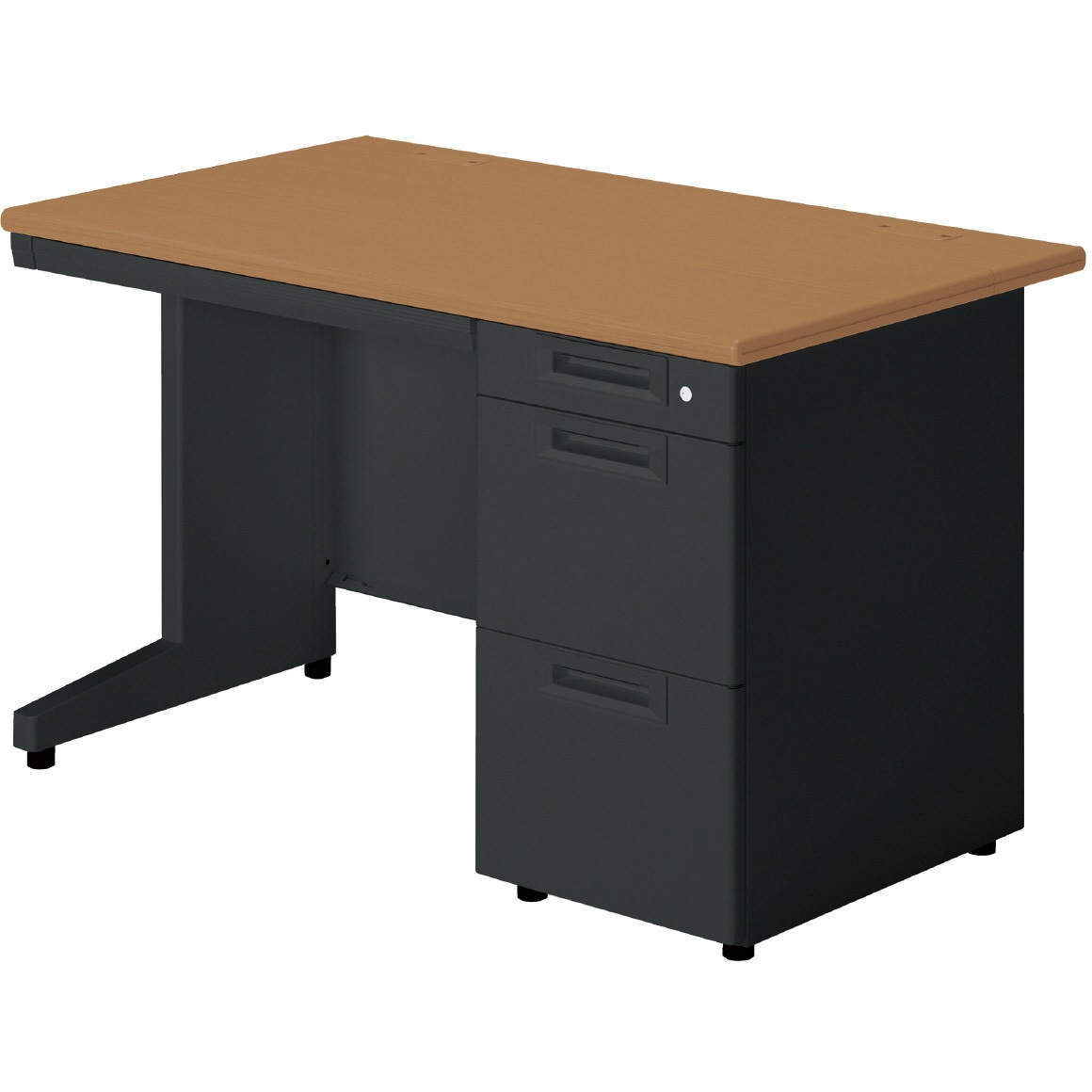 SA-127A-3 T2/SBK SAデスク 片袖机(組立サービスなし) プラス[家具] 奥行700mm