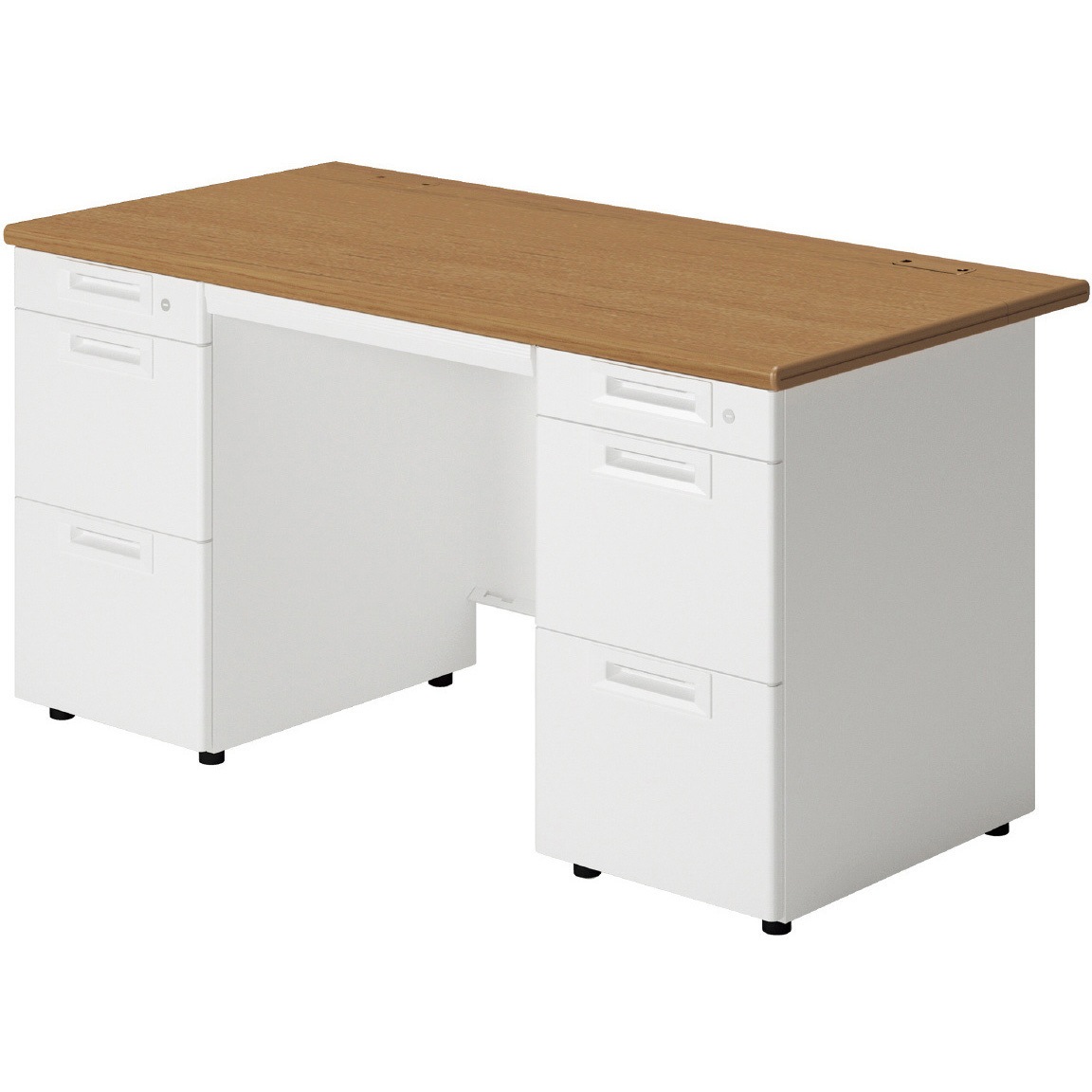 SA-147A-33 T2/W4 SAデスク 両袖机(組立サービスなし) プラス[家具] 奥行700mm