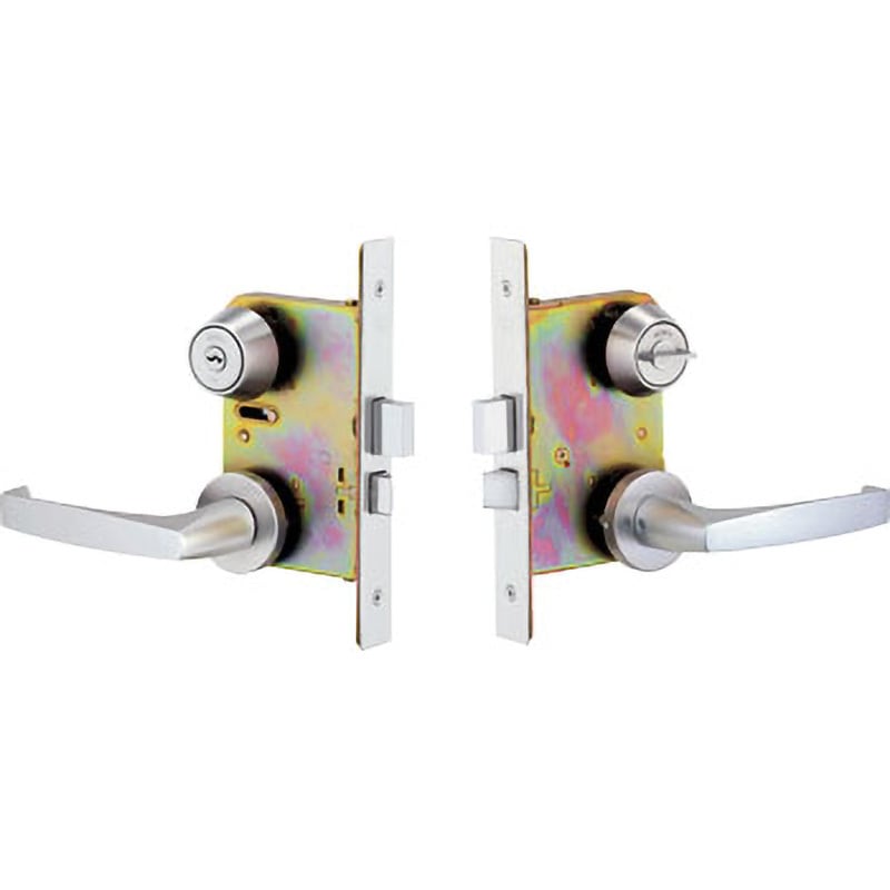 TRWLA20-1 木製ドア用レバーハンドル錠 美和ロック (スペーシング)80mm U9シリンダータイプ 径(丸座)48mm  TRWLA20-1