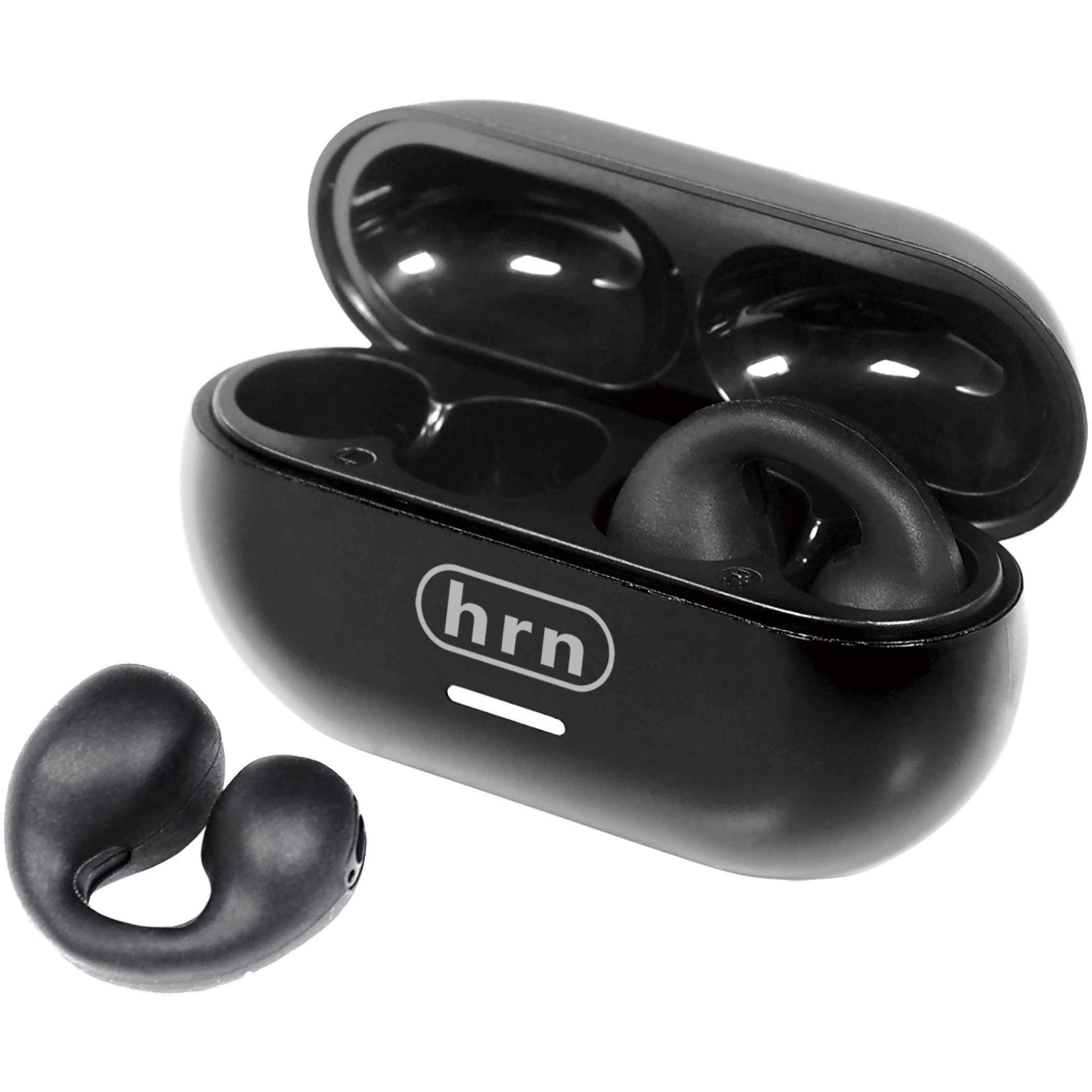 HRN-641 オープンイヤー型ワイヤレスイヤホン 平野商会 ブラック色 HRN
