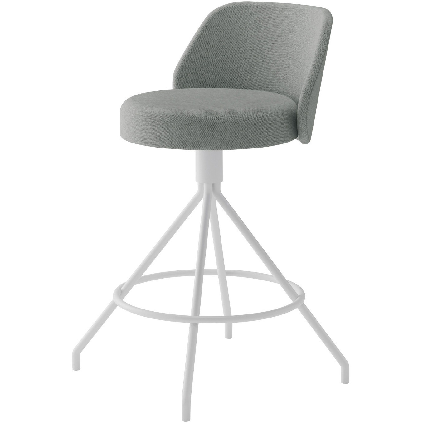 K04-WZ20SC-E3E32 ミドルハイチェア コーデ 固定脚(座回転)張くるみ スタンダード張地(配送・組立サービス付き) 1脚 コクヨ 【通販モノタロウ】