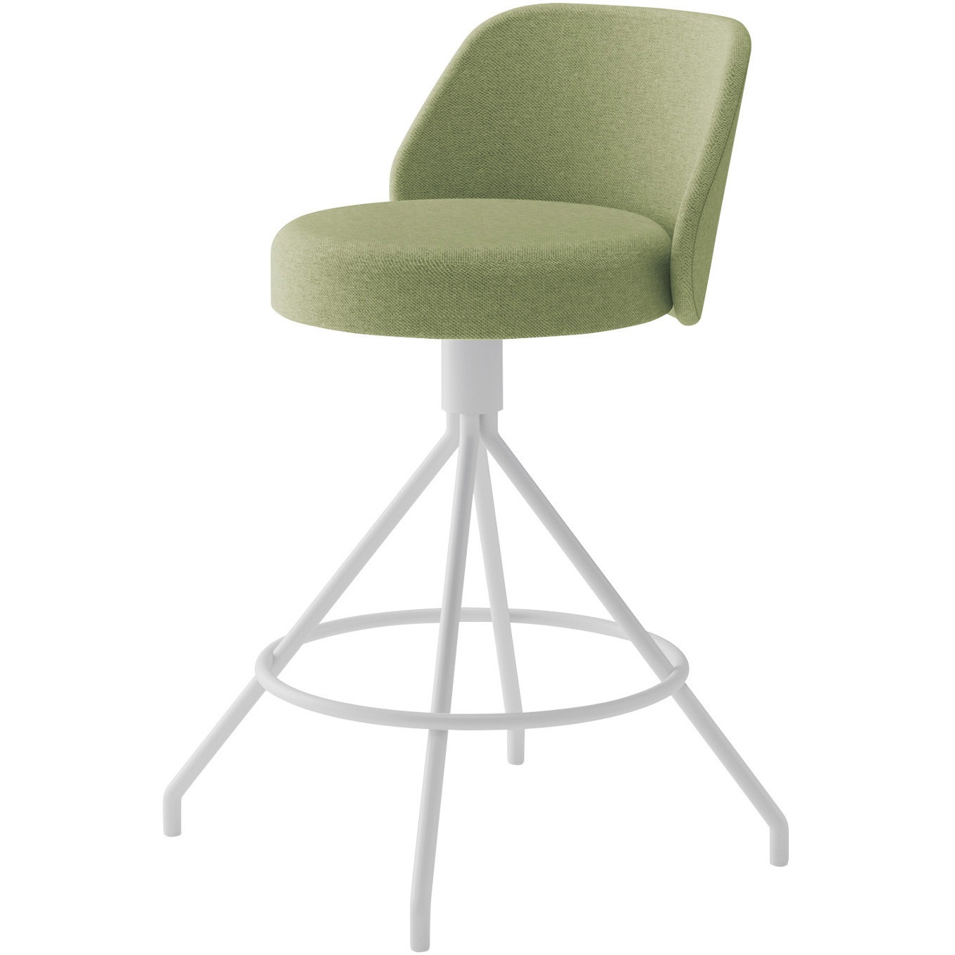 K04-WZ20SC-V3V32 ミドルハイチェア コーデ 固定脚(座回転)張くるみ スタンダード張地(配送・組立サービス付き) 1脚 コクヨ 【通販モノタロウ】