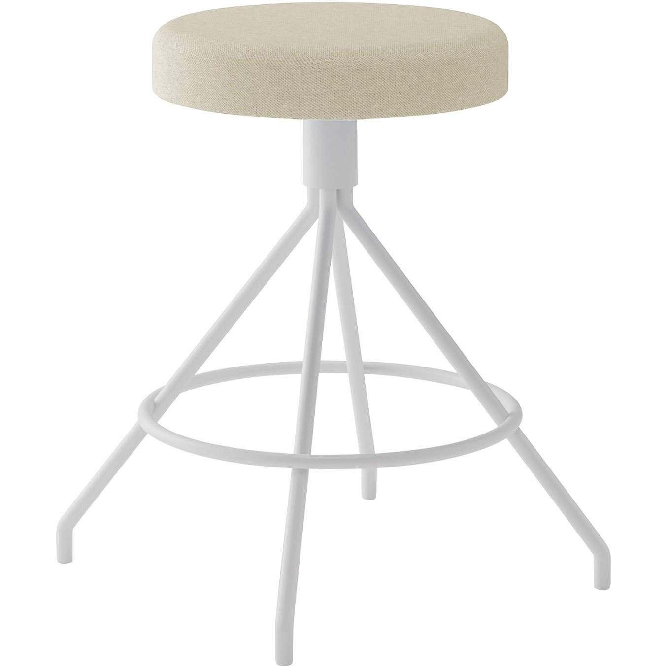 K04-WZ80XC-M1X2 ミドルハイスツール コーデ 固定脚(座回転)張くるみ スタンダード張地(配送・組立サービス付き) 1脚 コクヨ 【通販モノタロウ】