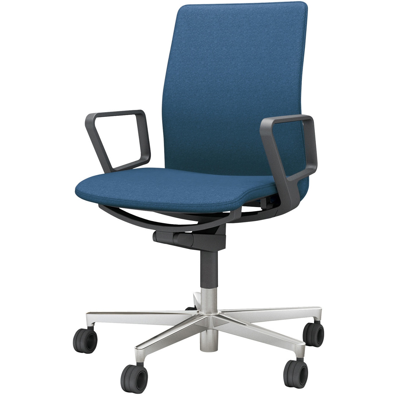 C01-P151CU-BT7T73 オフィスチェア ファブレ ポリッシュ脚 プレーンタイプ 肘付き(配送・組立サービス付き) 1脚 コクヨ 【通販モノタロウ】