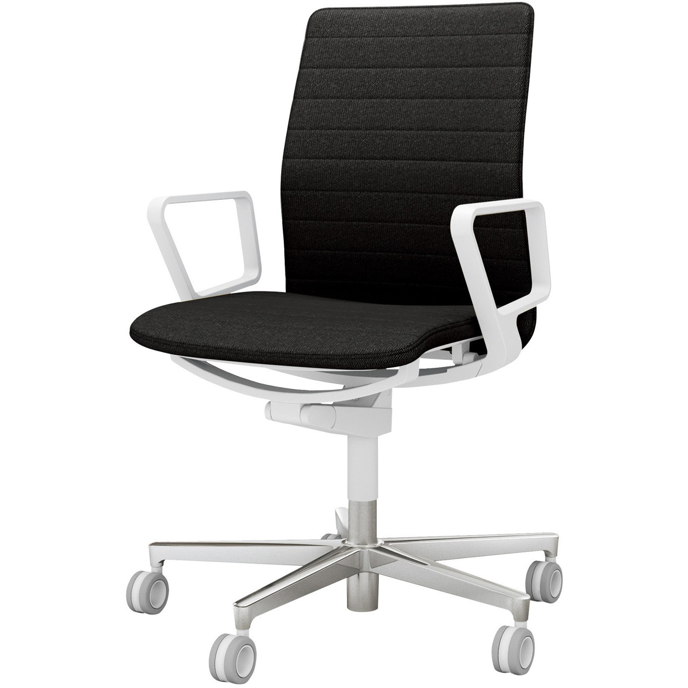 C01-P152CU-WE6E63 オフィスチェア ファブレ ポリッシュ脚 ストライプタイプ 肘付き(配送・組立サービス付き) 1脚 コクヨ 【通販モノタロウ】