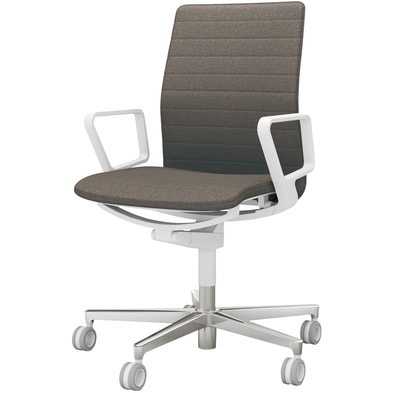 C01-P152CU-WM6M63 オフィスチェア ファブレ ポリッシュ脚 ストライプタイプ 肘付き(配送・組立サービス付き) 1脚 コクヨ 【通販モノタロウ】