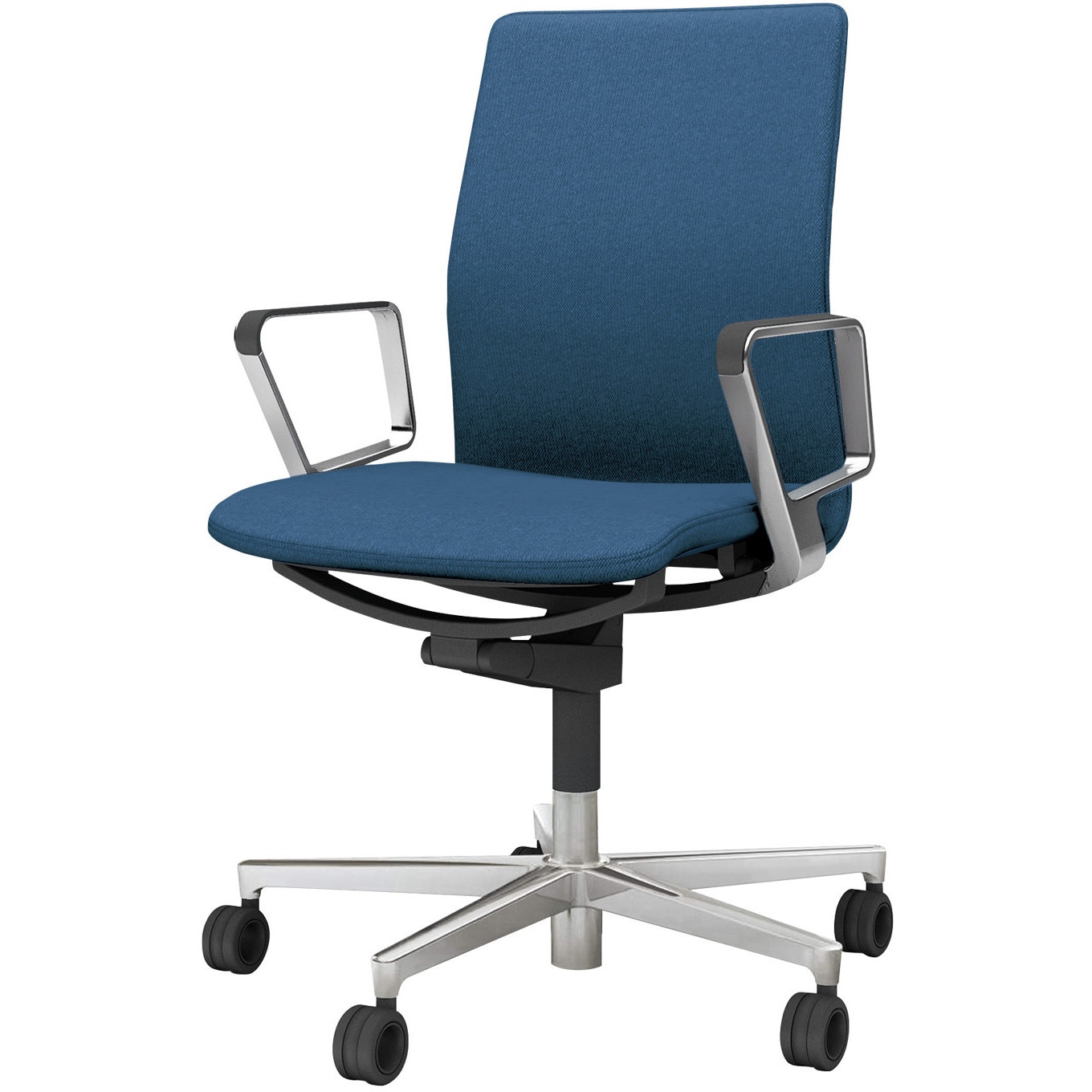 C01-P161CU-BT7T73 オフィスチェア ファブレ ポリッシュ脚 プレーンタイプ アルミ肘付き(配送・組立サービス付き) 1脚 コクヨ 【通販モノタロウ】