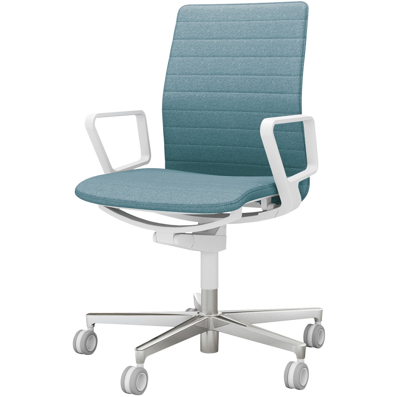 C01-P152CU-WR3R33 オフィスチェア ファブレ ポリッシュ脚 ストライプタイプ 肘付き(配送・組立サービス付き) 1脚 コクヨ 【通販モノタロウ】